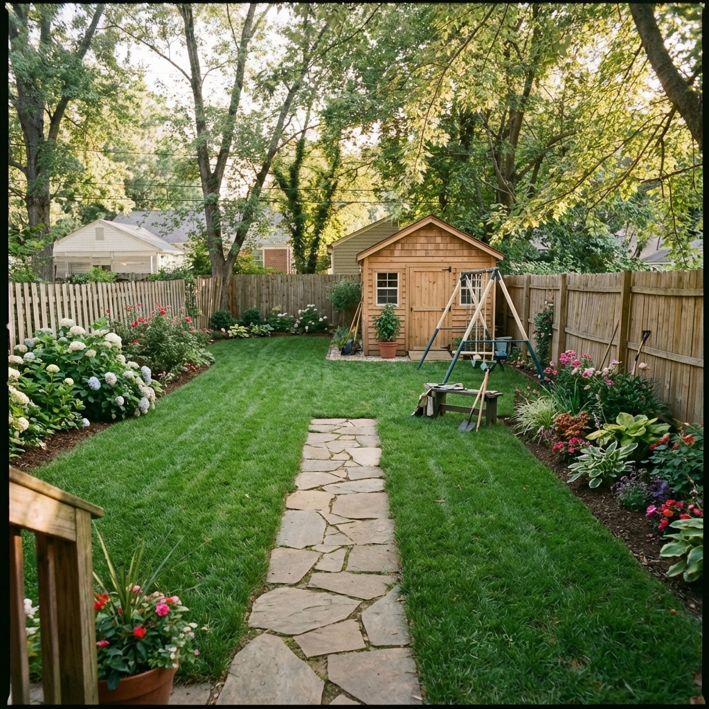 After: Lush Backyard Garden